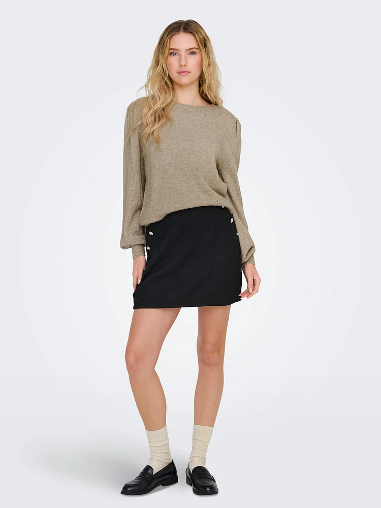 Katia Long Sleeve Textured Sweater