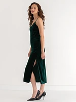 Velvet Wrap Dress