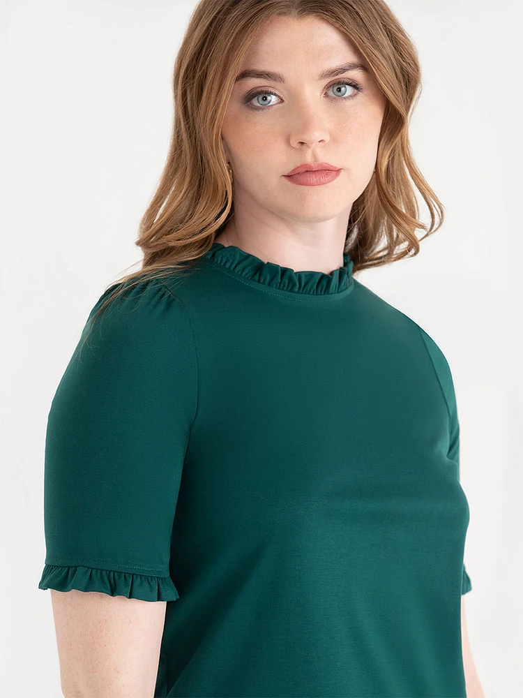 Short Sleeve Frill Top