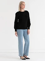 Pointelle Sweater