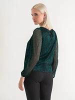 Tinsel Crewneck Blouse