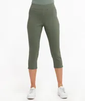 Microtwill Pull-On Capri