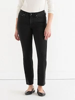 Stevie Straight Mid Rise Jeans