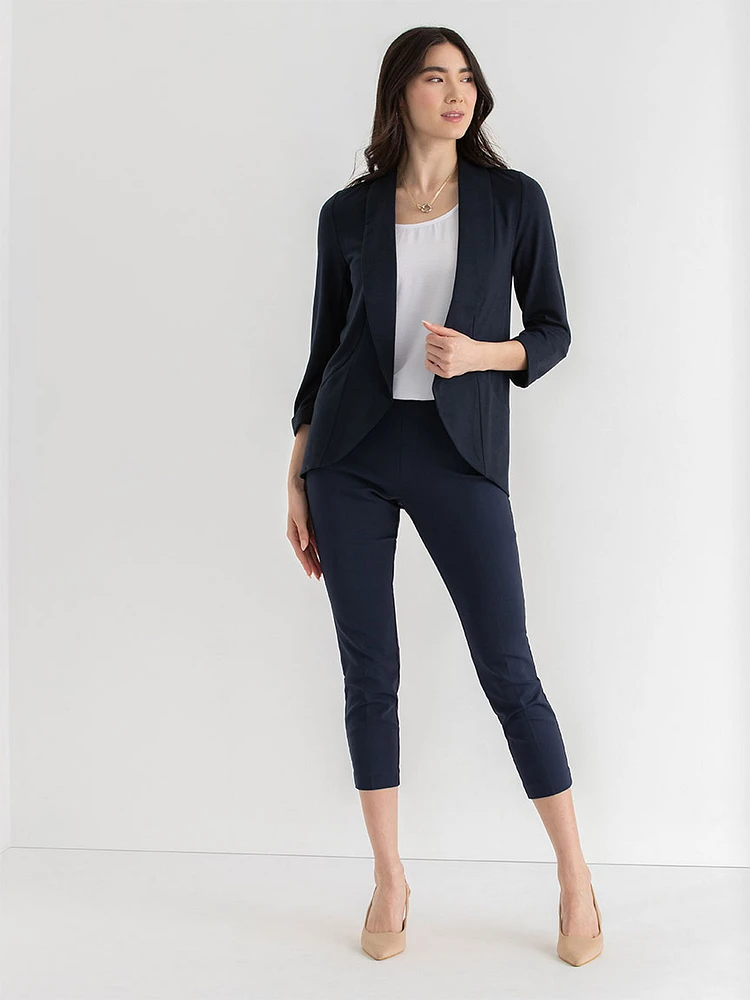 Audrey Skinny Crop Pant Microtwill