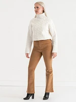 Corduroy Flare Leg Pant