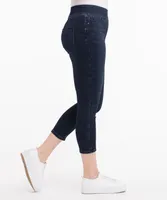 Dark Wash Cropped Pull-On Jegging