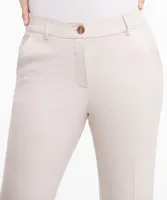 Matte Sateen Straight Crop Pant
