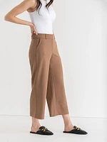 Weslee Wide-Crop Pant Iconic Crepe