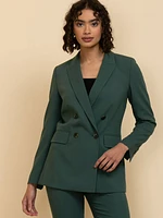 London Double Breasted Relaxed Blazer Luxe Tailored