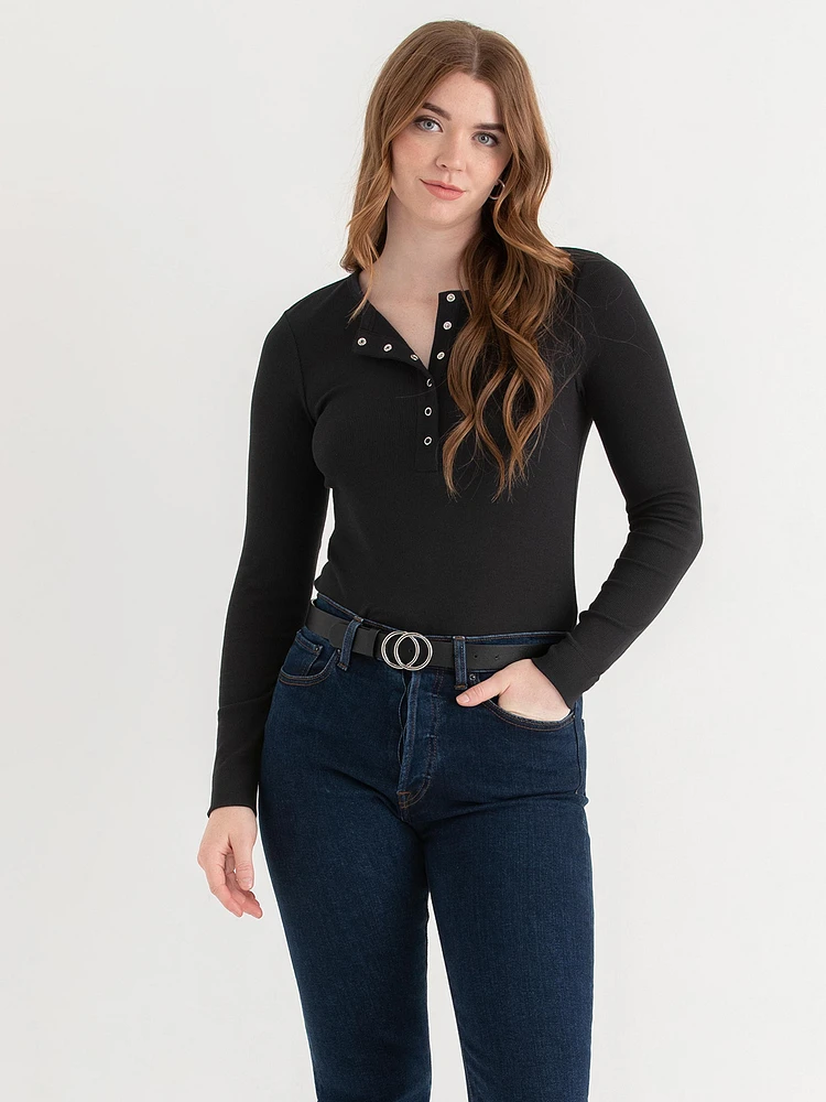 Long Sleeve Henley Shirt