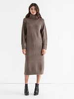 Turtleneck Maxi Sweater Dress