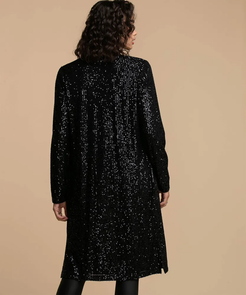 Sequin Duster Cardigan