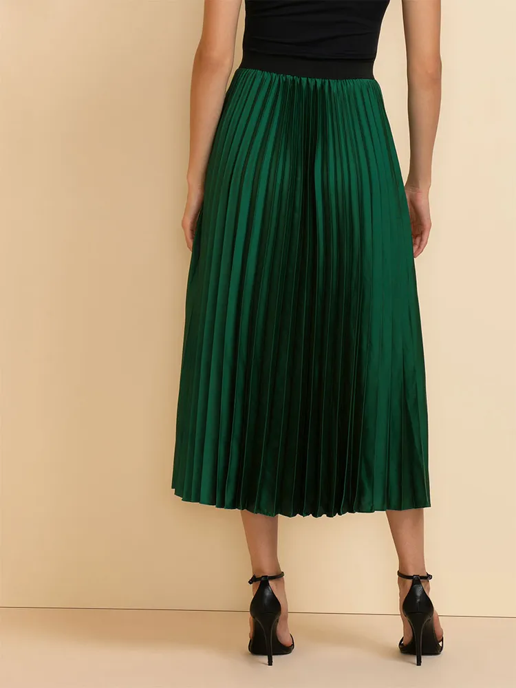 Pleated Midi Skirt