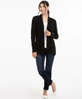 Open Front Side Tab Cardigan