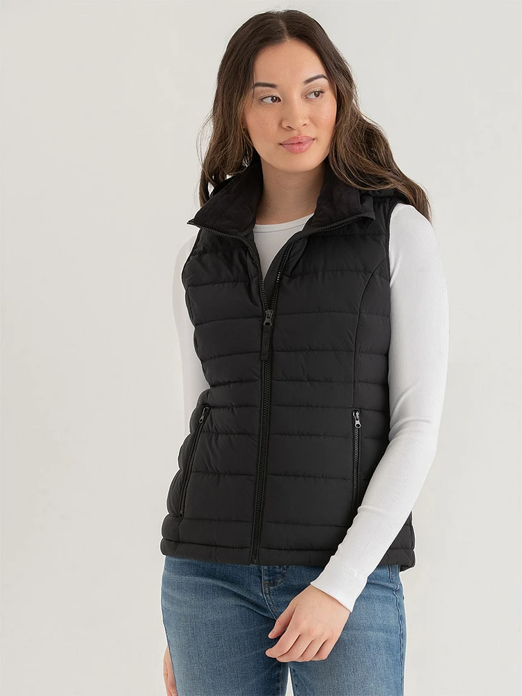 Peyton Packable Vest with Removable Hood