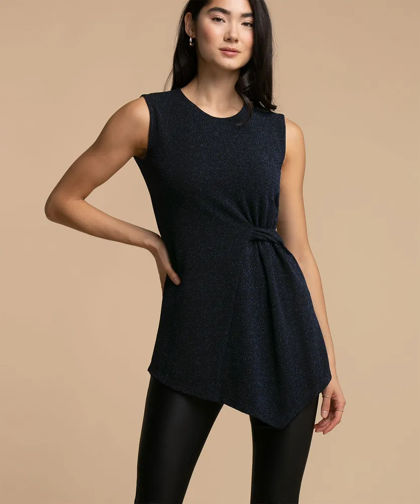 Sleeveless Shimmer Tunic Top