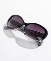 Square Sunglasses With Pattern Handles