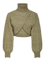 Paya Cropped Turtleneck Sweater