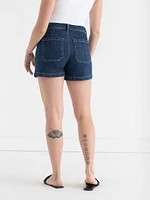 Patch Pocket Jean Shorts