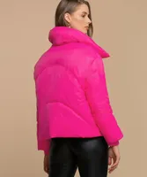 Snap Front Puffer Jacket
