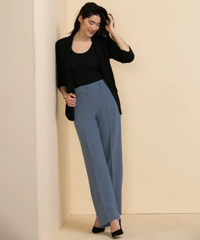 Pull-On Wide-Leg Sequin Pant