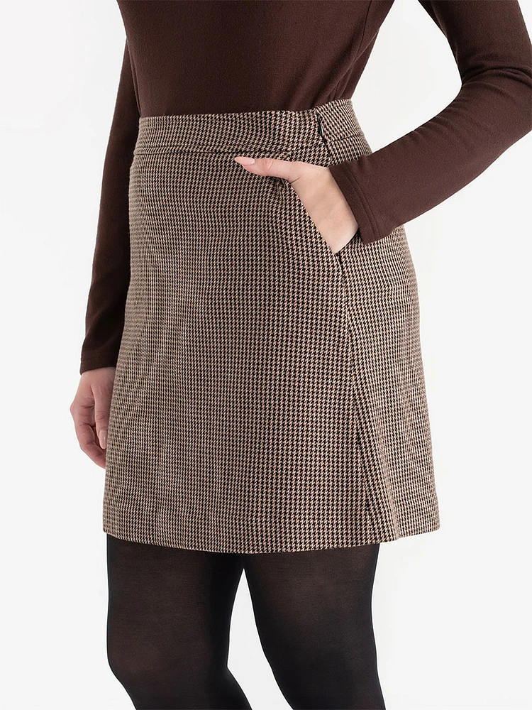 Wool-Blend Mini Skirt