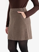 Wool-Blend Mini Skirt