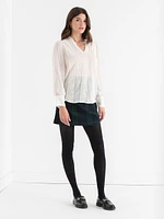 Sheer Swiss Dot Blouse