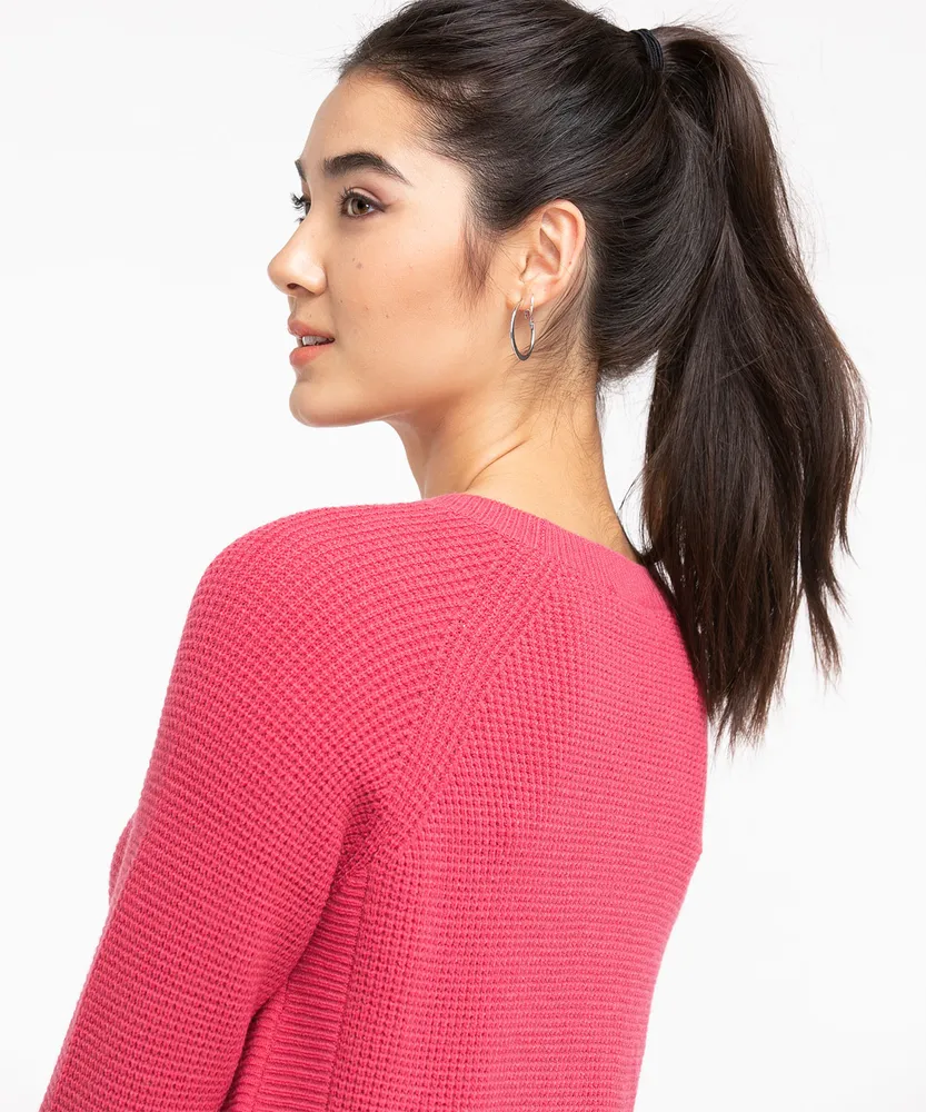 Waffle Stitch Pullover