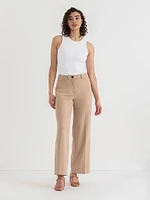 Weslee Wide Leg Pant Ponte Twill