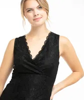 Lace Sleeveless Crossover Top