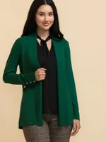 Side Tab Button Cardigan