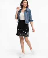 Puff Print Mini Skirt