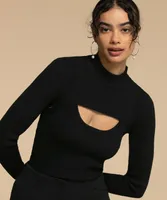 Cut-Out Shrug Sweater