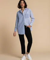 Striped Button Front Shirt