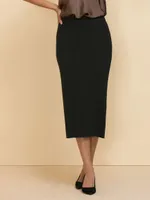 Rib Knit Pencil Skirt