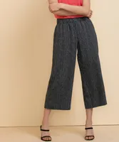 Wide Crop Pant Viscose/Linen