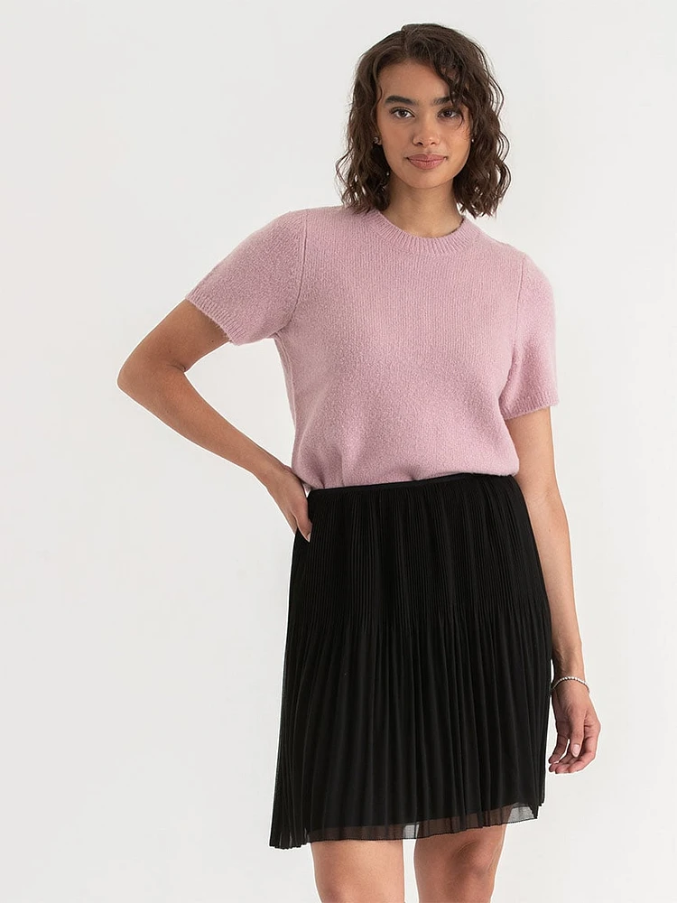 Release Pleat Mini Skirt