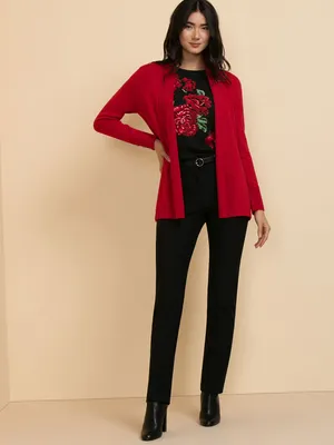 Side-Tab Button Cardigan