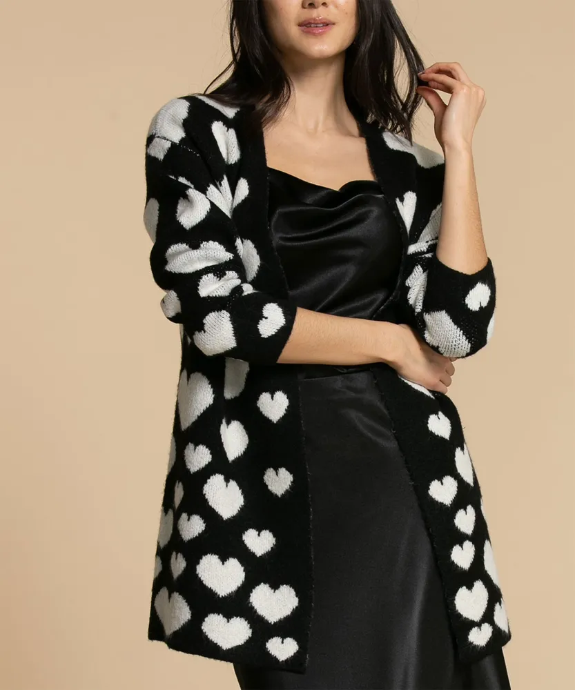 Long Sleeve Heart Cardigan