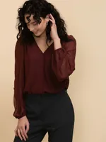 Wrap Blouse Bodysuit