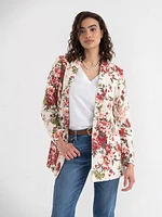 Relaxed Fit Linen Blazer