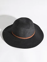 Wide-Brim Straw Hat