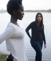 Long Sleeve Scoop Neck Top