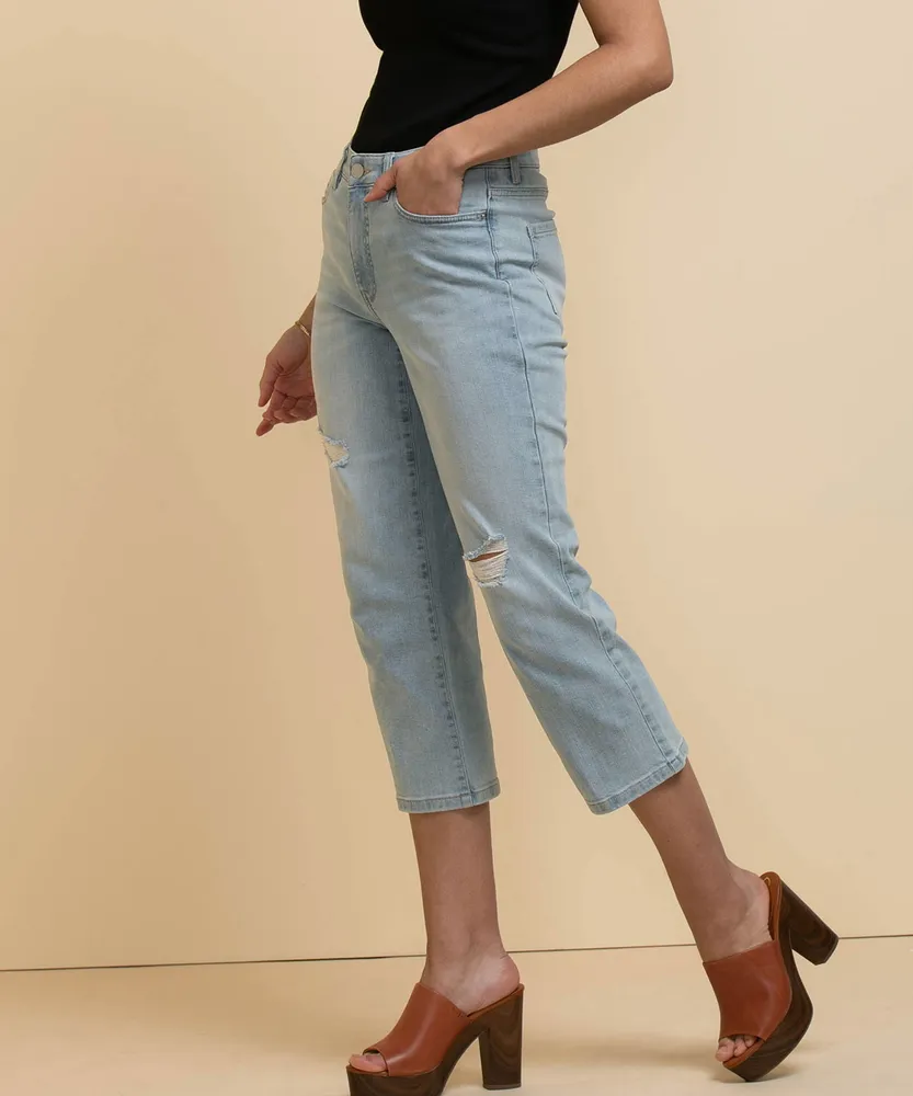 Stevie Straight Crop Jeans