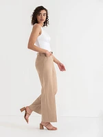 Weslee Wide Leg Pant Ponte Twill