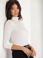 Modal Long Sleeve Turtleneck Shirt