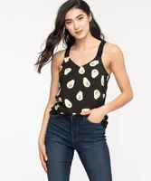 Sleeveless Challis Tank Top