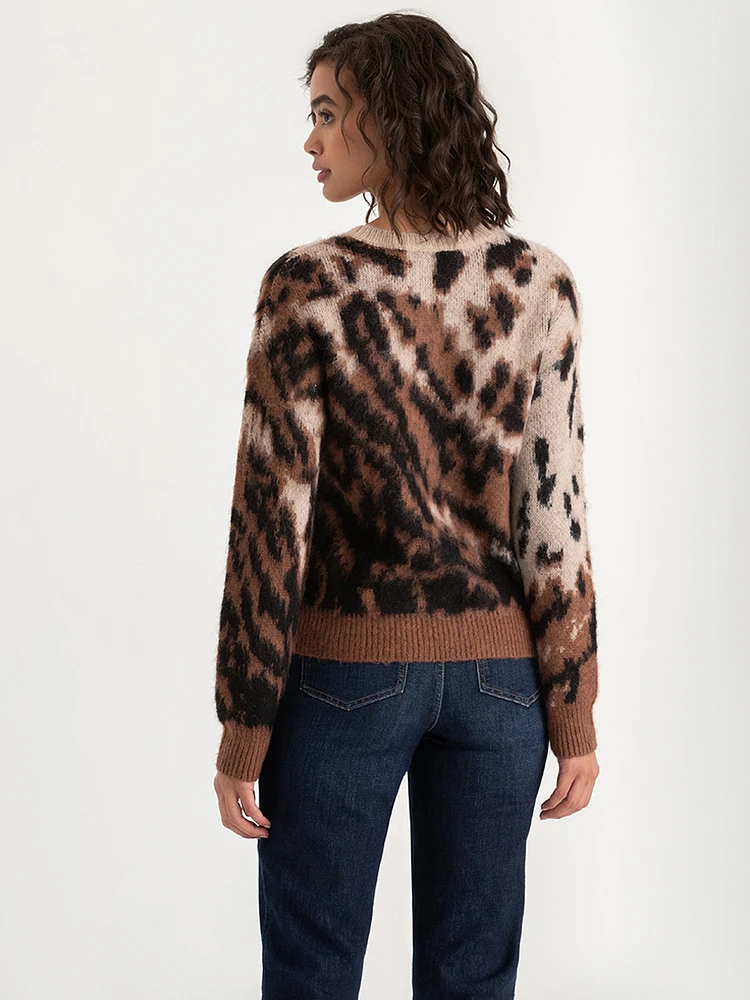 Leopard Print Pullover