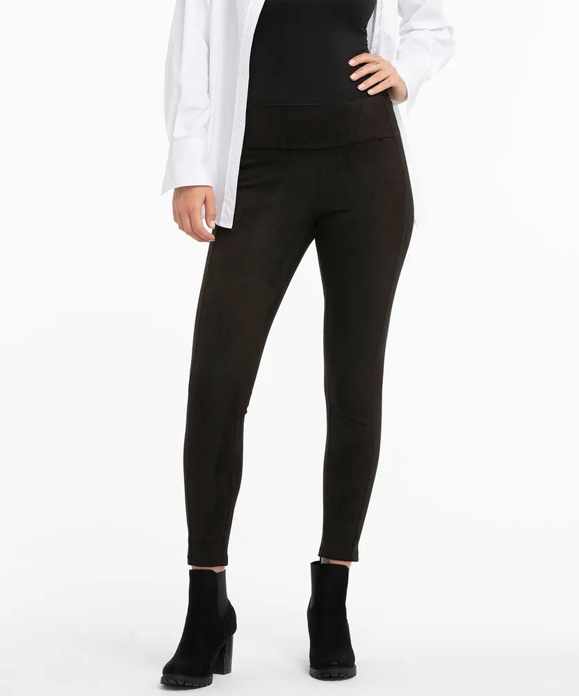 Black Faux Suede Legging